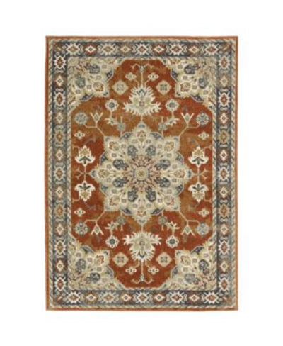 Jhb Design Ozark Oza04 Area Rugs In Rust