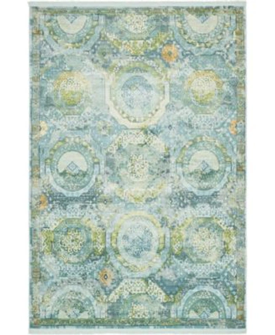 Bayshore Home Kenna Ken4 Area Rug Collection In Turquoise