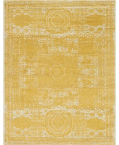 Bayshore Home Mobley Mob2 Yellow Area Rug Collection