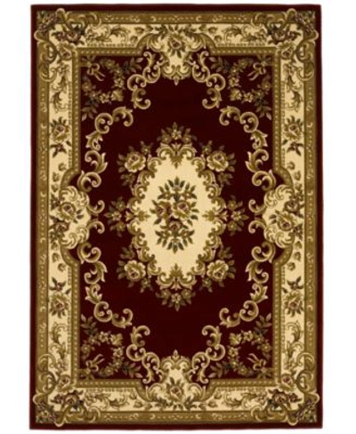 KAS CLOSEOUT KAS CORINTHIAN 5308 RED IVORY AUBUSSON AREA RUGS