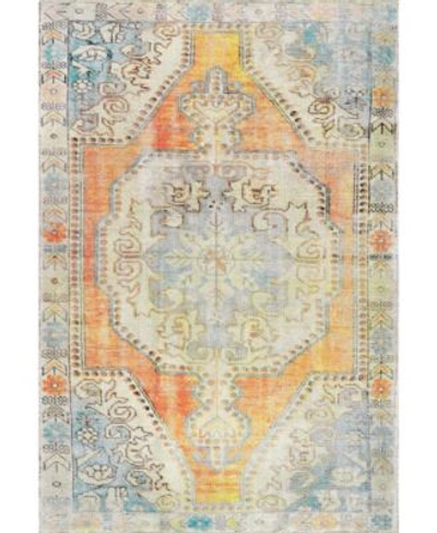 Nuloom Collina Milana Medallion Faded Orange Area Rug