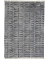 Simply Woven Londyn R0814 Gray Area Rug In Gray