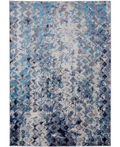 Simply Woven Armada R39h0 Area Rug In Blue