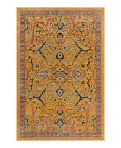 Bayshore Home Dolores Dol04 Area Rug In Yellow