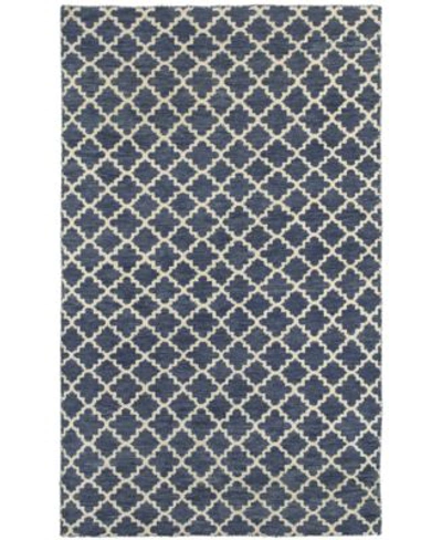 Tommy Bahama Home Maddox 56508 Navy Ivory Area Rug In Blue