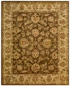 Nourison Rajah Antique Tabriz Brown Rug
