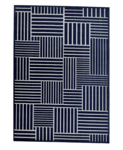 Simply Woven Angel R3836 Navy Area Rug