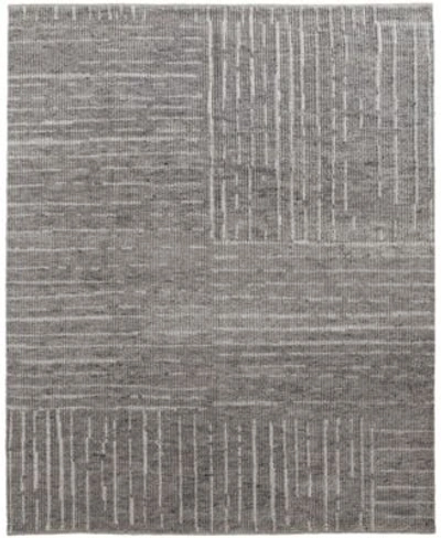 Simply Woven Rheed R6913 Area Rug In Charcoal