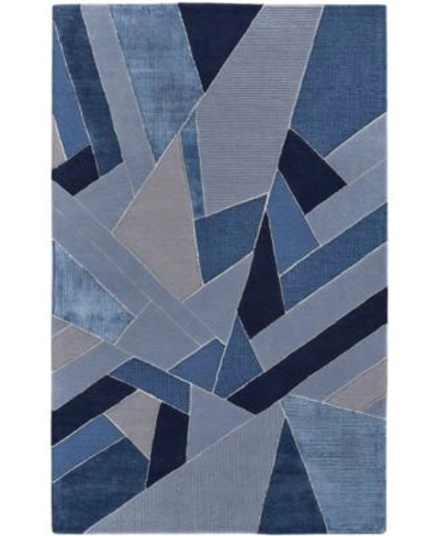 Simply Woven Cutlor R8851 Area Rug In Blue