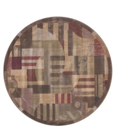 Nourison Closeout  Round Rugs Somerset St22 Clarkstown Multi In Multi Color