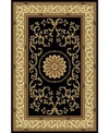 Km Home Navelli Black Area Rug Collection In Black