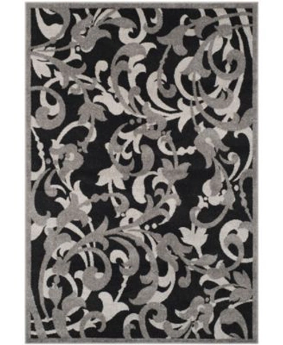 Safavieh Amherst Anthracite Light Grey Area Rug Collection In Black