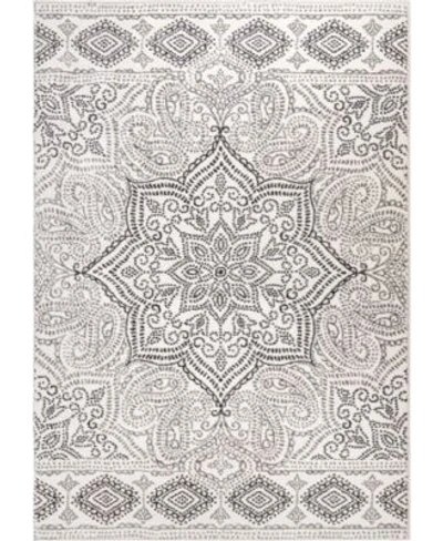 Palmetto Living Adagio Paisley Points Area Rug In White