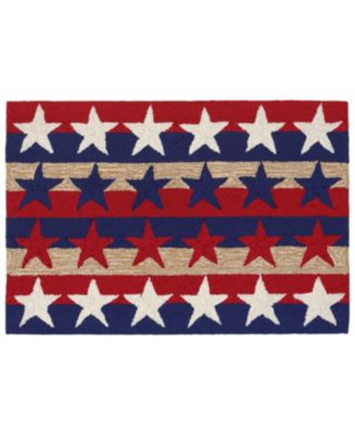 LIORA MANNE LIORA MANNE FRONTPORCH STARS STRIPES RUG