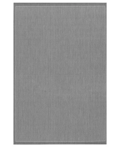 Couristan Closeout  Rugs Indoor Outdoor Recife 1001 3012 Saddle Stitch Grey White