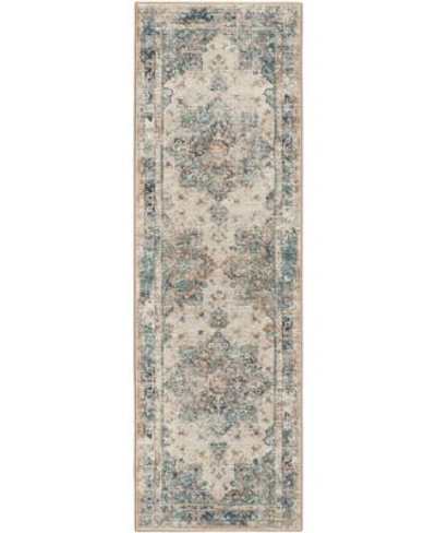 D Style Basilic Bas6 Area Rug In Charcoal