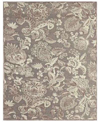 Simply Woven Carolyn R3112 Charcoal Rug In Pewter