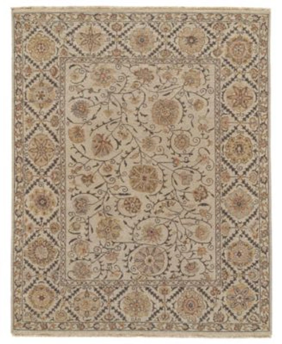Simply Woven Evie R0759 Silver Area Rug In Light Gray