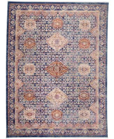 Simply Woven Amelie R3878 Navy Area Rug