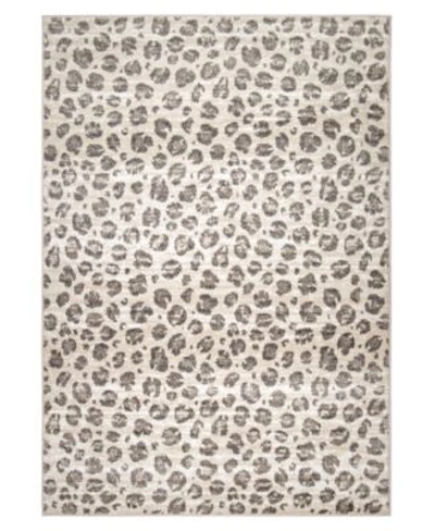 Palmetto Living Skins Snow Leopard Area Rug In Gray