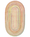 Capel Cutting Garden Oval Braid Buttercup Area Rug