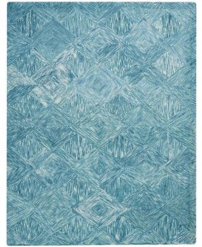 Nourison Interlock Lnk01 Aquamarine Rug