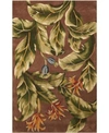 Nourison Tropics Ts02 Brown Rug In Brown