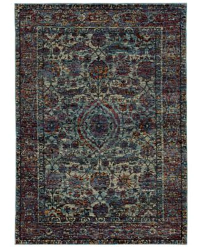 Jhb Design Journey Pena Blue Area Rugs