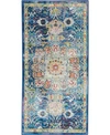 Nourison Ankara Global Anr03 Blue Rug In Blue