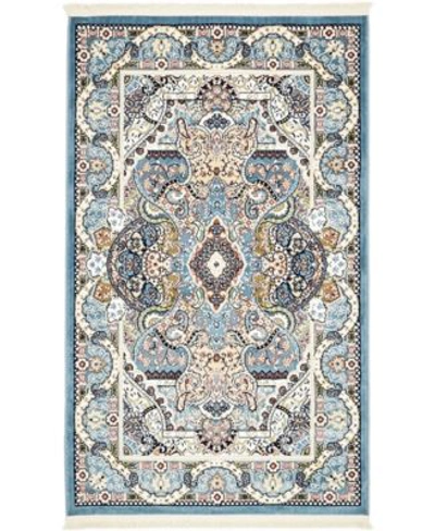 Bayshore Home Zara Zar2 Area Rug Collection In Blue