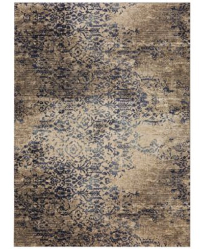 Karastan Cosmopolitan Virginia Langley Nirvana Indigo Area Rug Collection In Brown