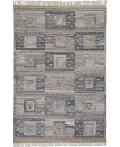 Simply Woven Londyn R0816 Charcoal Area Rug