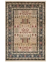 Ralph Lauren Margaux Lrl1297d Beige Navy Area Rug Collection In Beige