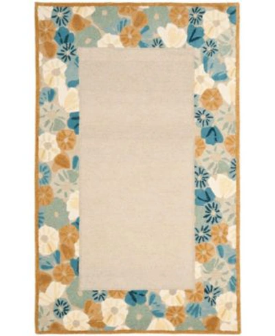 Martha Stewart Collection Poppy Border Msr3629 Rug In Terracotta