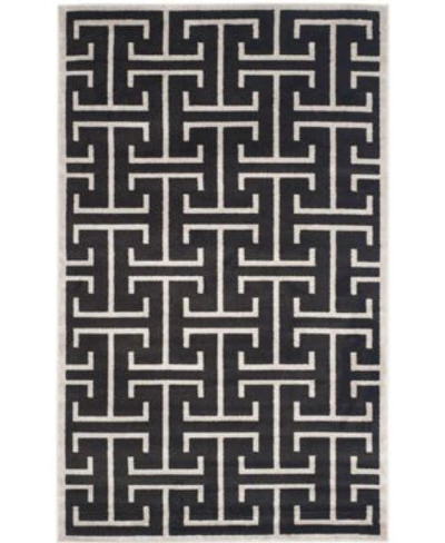 Safavieh Amherst 404 Anthracite Light Gray Area Rug Collection In Black