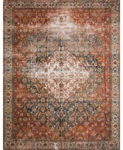 Loloi Ii Spring Valley Home Layla Lay 09 Rug In Ocean