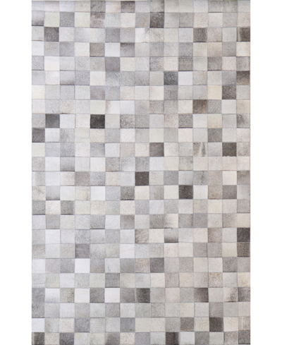 Bb Rugs Cowhide Hid44 8' X 10' Area Rug In Gray