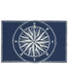 Liora Manne Frontporch Compass 1'8" X 2'6" Outdoor Area Rug