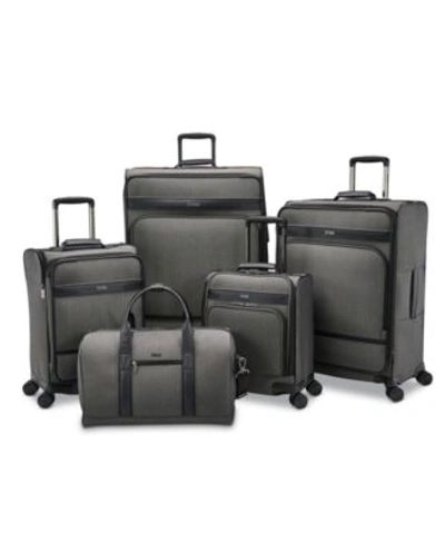 Hartmann Herringbone Dlx Luggage Collection In Black Herringbone