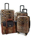 Badgley Mischka Leopard Travel Collection In Brown