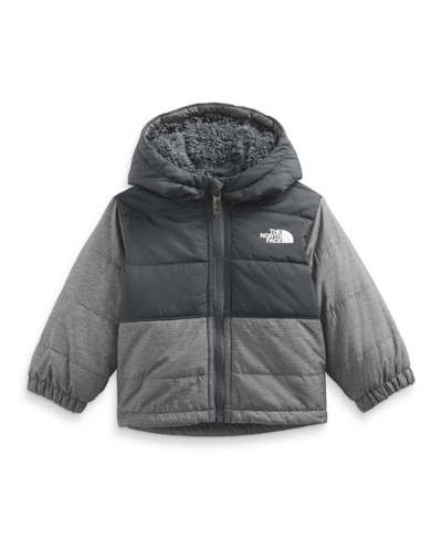 The North Face Baby Boys Reversible Mount Chimbo Full Zip Hooded Jacket In Tnf Medium Gray Heather