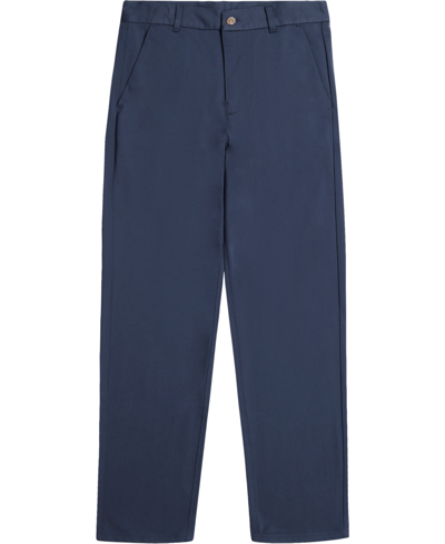 Nautica Big Boys Flat-front Performance Pants In Navy