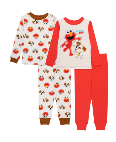 Ame Toddler Boys Ses Street Pajamas, 4 Piece Set In Assorted