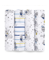 ADEN BY ADEN + ANAIS MICKEY STARGAZER SWADDLE BLANKETS, PACK OF 4