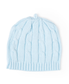 Baby Mode Signature Baby Boys Cable Knit Beanie Hat In Blue