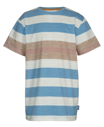 Univibe Big Boys Duval Striped Jersey Crew T-shirt In Blue
