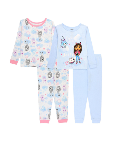 Ame Toddler Girls Gabby Dollhouse T-shirt And Pajama, 4 Piece Set In Multi