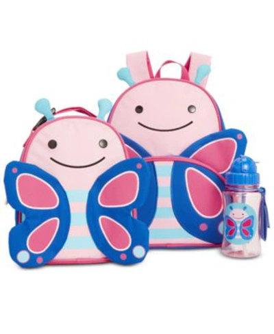Skip Hop Butterfly Backpack Lunch Bag Water Bottle Separates