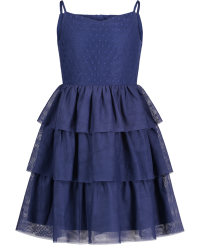 Calvin Klein Little Girls Lace Ballerina Dress In Blue | ModeSens