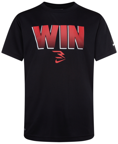 Nike 3brand By Russell Wilson Big Boys Gradient Win T-shirt In Black